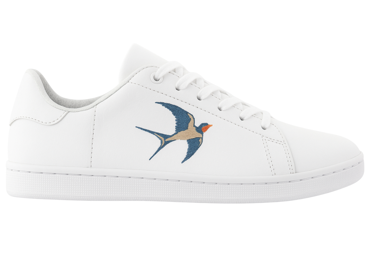 Tenis de Piel Bordado AVE